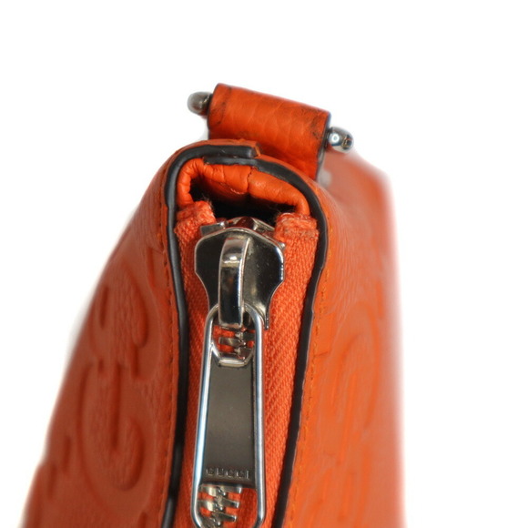 Gucci Piuma Calfskin Jumbo Shoulder Bag Orange - Picture 8 of 9
